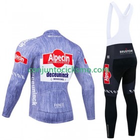 Conjunto Maillot + Culotte largo con tirantes Invierno Termico Alpecin Deceuninck 2024